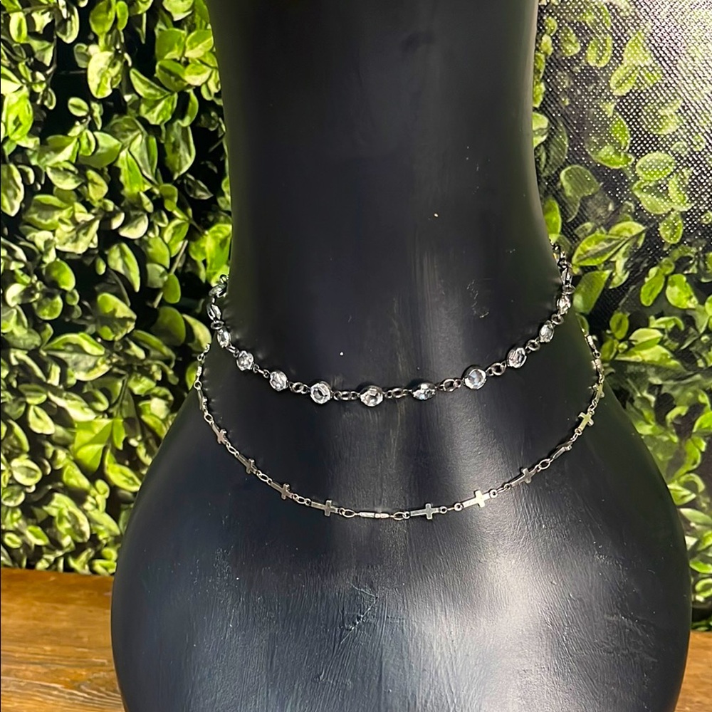 Elegant Silver Necklace Set